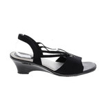 Life Stride Women&#39;s Black &quot;Fair&quot; Wedge Sandals Size 10 M US - $27.76