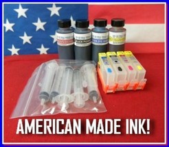 Compatible Ink Refill Kit 4 HP 564 XL Refillable Cartridges with Ink - £31.95 GBP