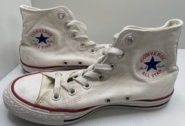 Converse All Star Chuck Taylor Womens Size 7 shoes White Hightop sneakers Men 5 - $17.30