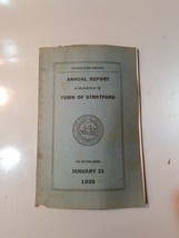 1939 Annual Town Report : HOLLOW - NORTH STRATFORD New Hampshire NH - $8.15