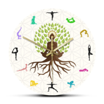 Yoga Clock | Wall Clock | Personality Wall Clock | Spiritual Wall Clock - £59.94 GBP+