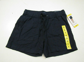 NWT!!! NAUTICA Women Linen Blend Shorts, Navy Blue Seas, Size Small S - £14.21 GBP