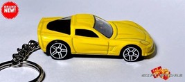 Rare Keychain Yellow Chevy Corvette C6 Gm Custom Ltd Great Gift Or Diorama - £38.52 GBP