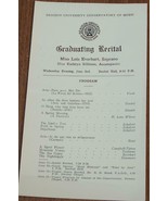 Vintage Graduating Recital Program - Denison University - 1926 - VINTAGE... - €3,43 EUR