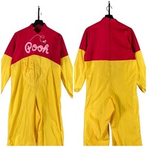 Vtg Disney Winnie Pooh Costume Unisex S Adult Halloween Zip Jumpsuit - £15.77 GBP