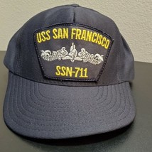 Vintage USS San Francisco SSN-711 Submarine Dolphins US Navy Sub Hat - $28.20