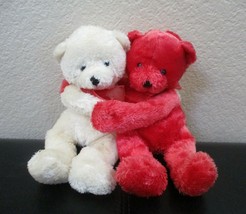 Hallmark Cards Red &amp; Cream Valentine&#39;s Hugging Bears - $10.93