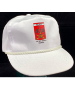 Vtg READY 424 Hat-THE BIG EIGHTS-Trucker Strapback Cap-Rope Bill-White - €21,61 EUR