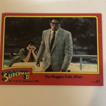 Superman II 2 Trading Card #21 Christopher Reeve Margot Kidder - £1.57 GBP