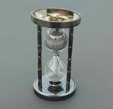 Antique Maritime Sand Timer Both Side Compass Nautical Collectible For Decor - £30.63 GBP