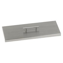 American Fireglass CV-AFPP-24 24 x 8 in. Stainless Steel Cover for Recta... - £162.62 GBP