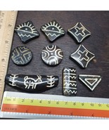 Lot 9 Pieces South Asian Burmese Old pyu Pumtek Amulets Bead Pendents - $1,739.68 MXN
