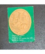 New House of Lloyd Carved Christmas Nativity Pin Brooch 1995 Vintage - $11.91 CAD