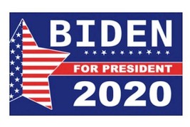 2020 BIDEN FOR PRESIDENT 2020 3 X 5 blue flag 3 X 5 POLY FLAG W/ GROMMET... - $10.44