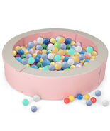 Detachable Foam Ball Pit with 50 Colorful Ocean Balls-Pink - Color: Pink - €116,42 EUR Detachable Foam Ball Pit with 50 Colorful Ocean Balls-Pink - Color: Pink - €116,42 EUR