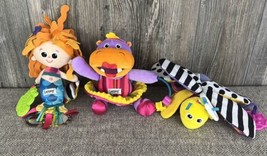 Lot Of 3 ~Tomy Lamaze Sensory Development, Baby Toy, Rattle, Crinkle, Clip - $28.71