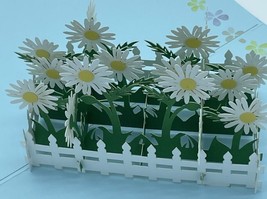 Daisy Garden 3D Pop Up Card Valentine&#39;s Day Mother&#39;s Spring Flowers Birthday - £9.74 GBP