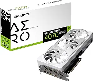 GIGABYTE GeForce RTX 4070 Super AERO OC 12G Graphics Card, 3X WINDFORCE ... - $1,260.99