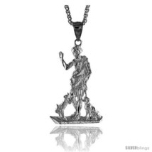 Sterling Silver St. Lazarus Pendant, 2 3/8in  (60 mm)  - £52.93 GBP