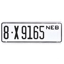  United States Nebraska Base Trailer License Plate 8-X9165 - £13.19 GBP