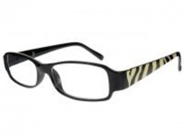 GL2015BLK +2.0 Africa Black &amp; Cream Unisex Reading Glasses - $15.82