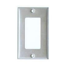 1-Gang Decora Rocker GFCI Stainless Steel Wall Plate Cover - £2.25 GBP