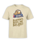 FANTUCCI Builder T-Shirt Collection | Blueprints Beers Bad Jokes Shirt |... - £17.51 GBP+