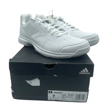 Adidas Approach Tennis Shoes No Mark Lace Up Triple White Mens 7 - £46.73 GBP