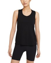 Nike Womens Yoga Mesh Twist-Racerback Tank Top Size Medium Color Black - £34.26 GBP