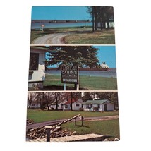 Postcard Lanphear&#39; Resort Sault Ste Marie Michigan Multiview Chrome Unposted - £5.67 GBP