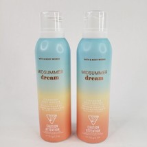 Set of 2 Midsummer Dream Cleansing Body Mousse Bath &amp; Body Works Aloe Vi... - £19.53 GBP