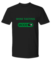 Wine Tasting, Black Premium Tee. Model 64027 - £23.59 GBP