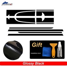 Car Hood Decal Engine Cover Trunk Body Vinyl Side Stripes Skirt Sticker For  Cou - £39.30 GBP