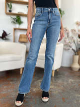 Judy Blue Full Size Mid-Rise Waist Straight Jeans - $64.00