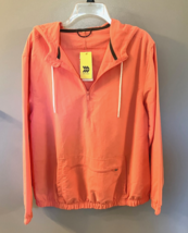 NWT All In Motion Coral Pink Nylon Hooded Jacket Size Small - $11.88