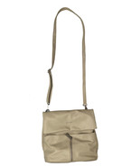 Kenneth Cole Reaction Fold Over Purse Handbag Crossbody Faux Leather Tan... - $24.74