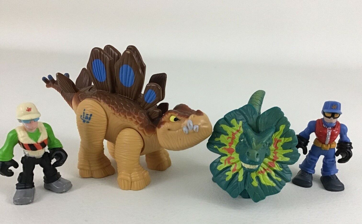 Playskool Heroes Jurassic World Stegosaurus Tracker Figure 4pc Lot Frilled Dino - £15.53 GBP