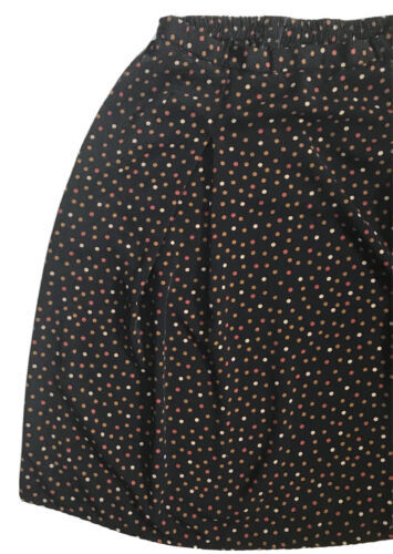 Primary image for Vintage Black Shades Of Orange Polka Dot Skirt Size Small Medium