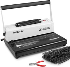 Makeasy Coil Spiral Binding Machine - Manual Hole Punch - Electric Coil ... - £145.30 GBP