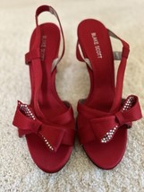 Blake Scott Dressy Red &amp; Crystal Heels 9.5? - $620.95 MXN