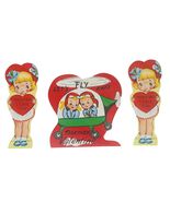 Vintage 1950s Valentine’s Day Cards Retro Die-Cut Designs Child Themes R... - $11.85