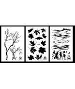 3Pack! Spray Paint Camouflage Stencils 14&quot;  Tiger - Gnarly Branch - Leaf... - $263.16 MXN