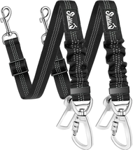 Slowton Dog Seatbelt, 2 Pack Dog Seat Belt Car Leash Adjustable Elastic Bungee B - £14.61 GBP