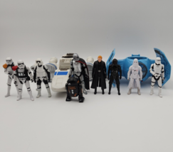 Hasbro Star Wars Action Figure Lot - 9 Figures &amp; 2 Vehicles - £61.78 GBP