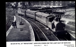 ry184 - British Rail - IOW Engine No.W27 &quot;Merstone&quot; on last day - photo print - £2.00 GBP