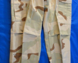 USGI 3 COLOR DESERT DCU CAMOUFLAGE UNIFORM COMBAT CARGO PANTS X SMALL RE... - $20.66