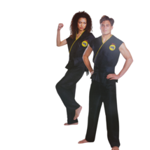 Cobra Kai Adult UNISESX Costume Size L with Top Pants &amp; Belt - $17.41