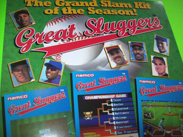 Great Sluggers Arcade Flyer 1994 Original NOS Video Game Art Retro Baseball - £17.50 GBP