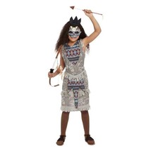 Dark Spirit Warrior Costume Grey Girls - $19.40