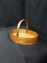 Vintage Shaker Style 2 Finger Bent Wood Pantry Basket With Copper Rivets  - $478.61 MXN